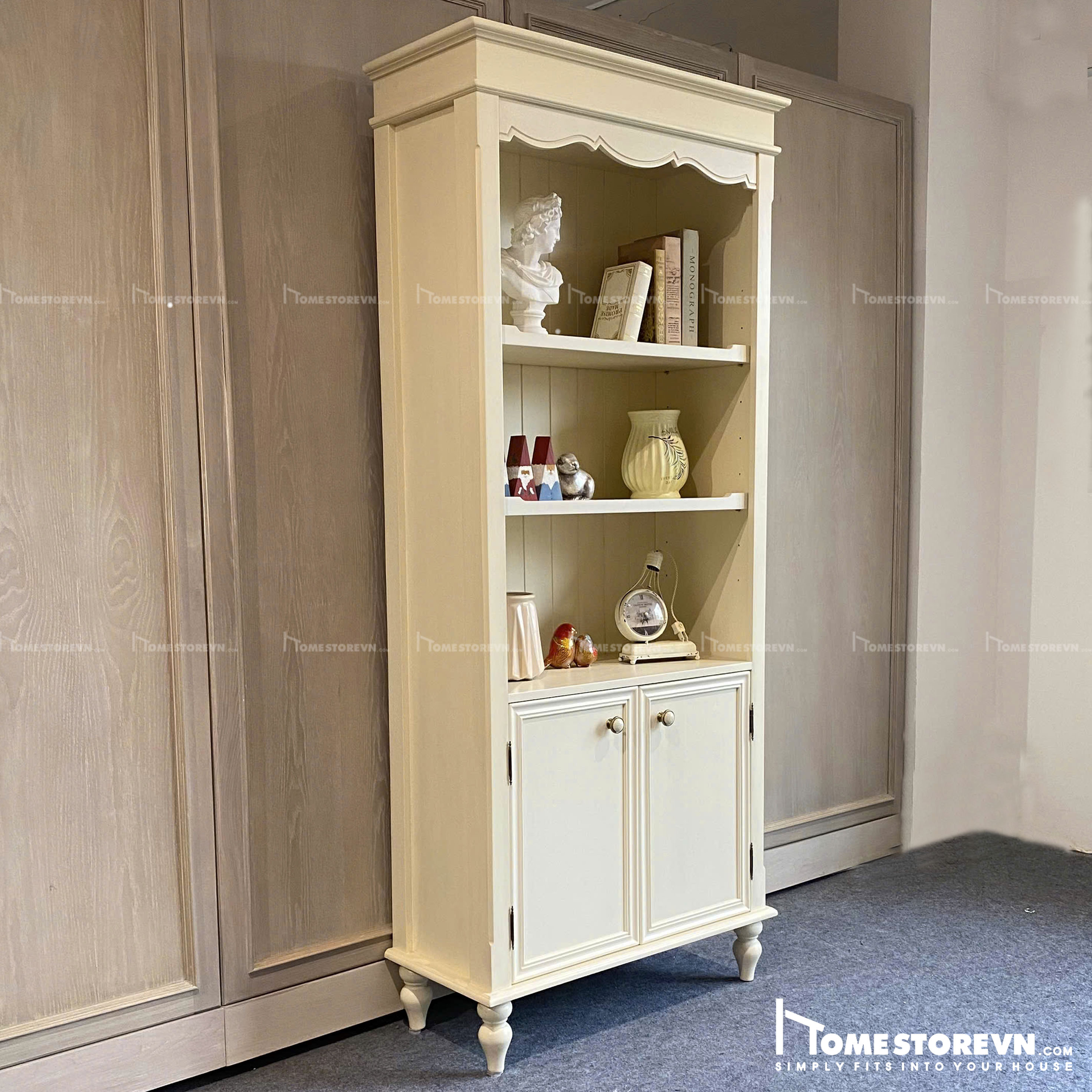 Tủ cao trang trí vintage - TTR9