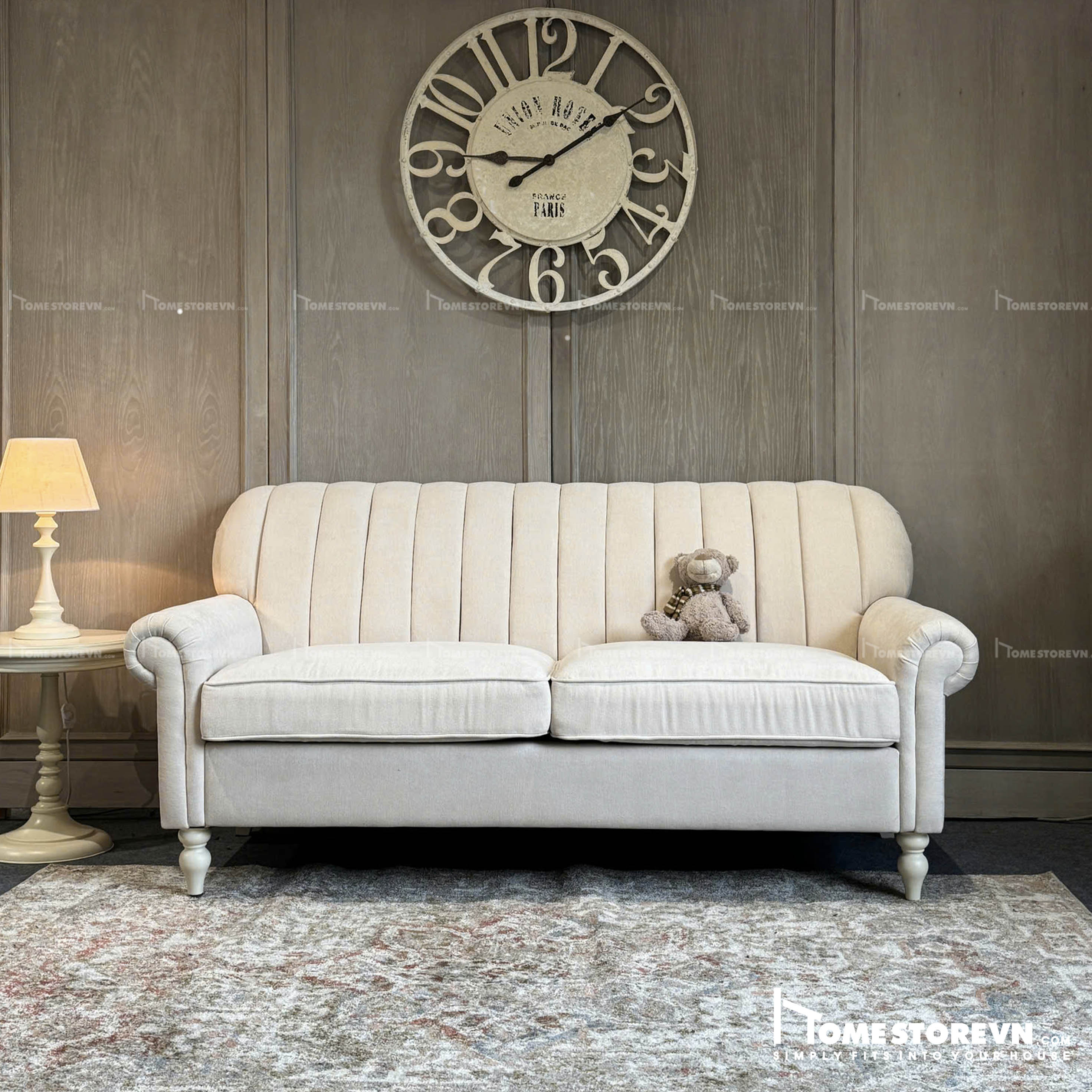 Sofa tay cuộn lưng múi dài 1m8 - SF21