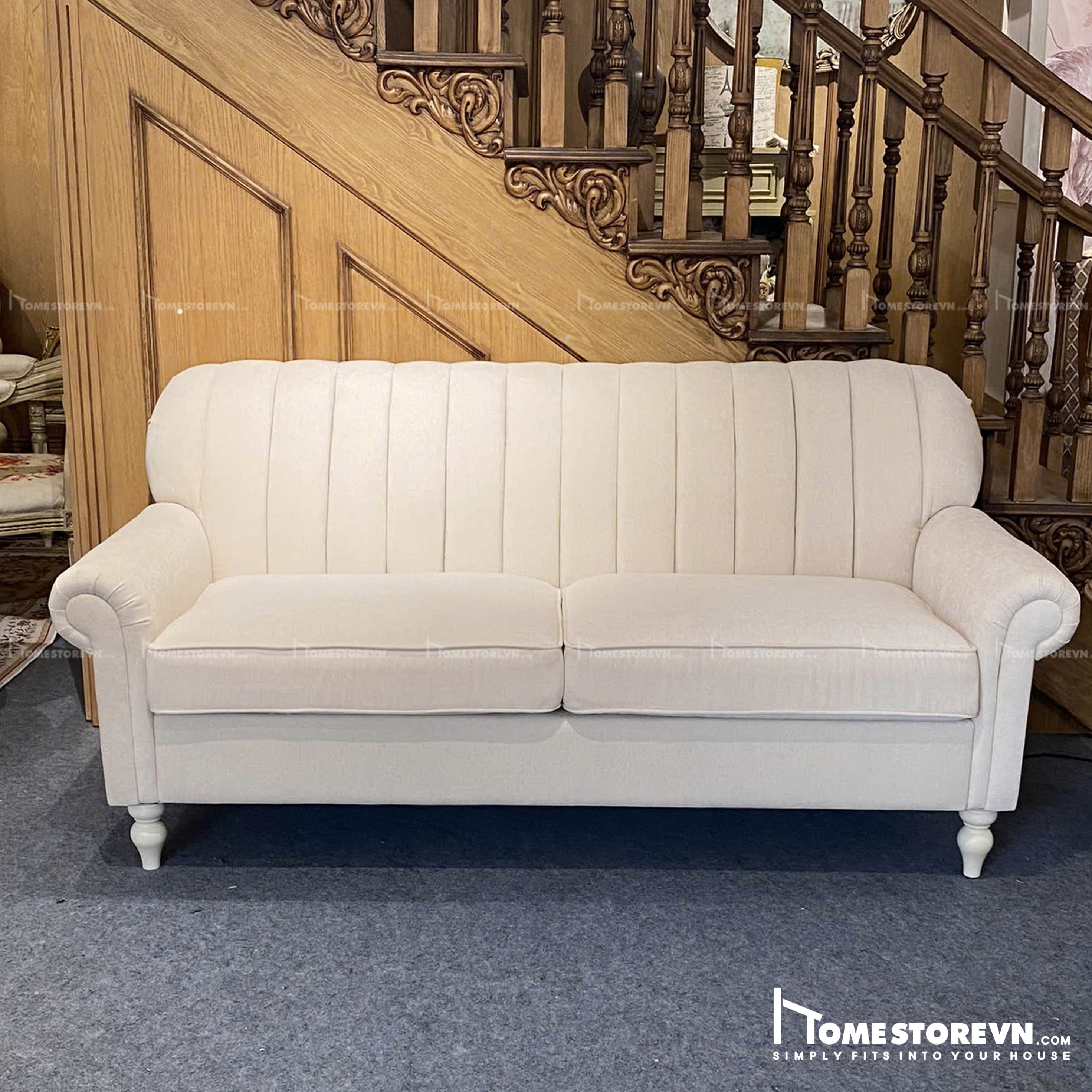 Sofa tay cuộn lưng múi dài 1m8 - SF21
