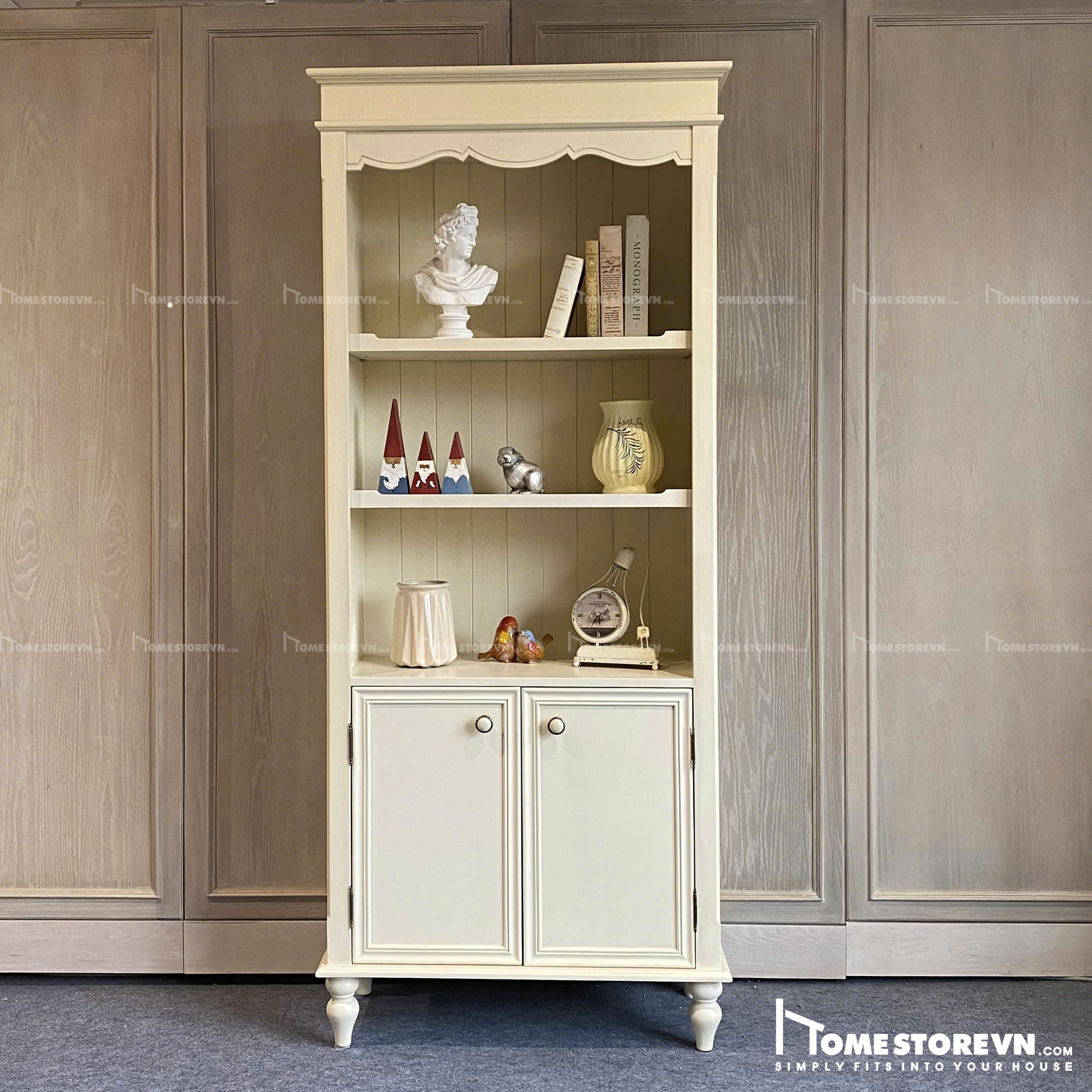 Tủ cao trang trí vintage - TTR9