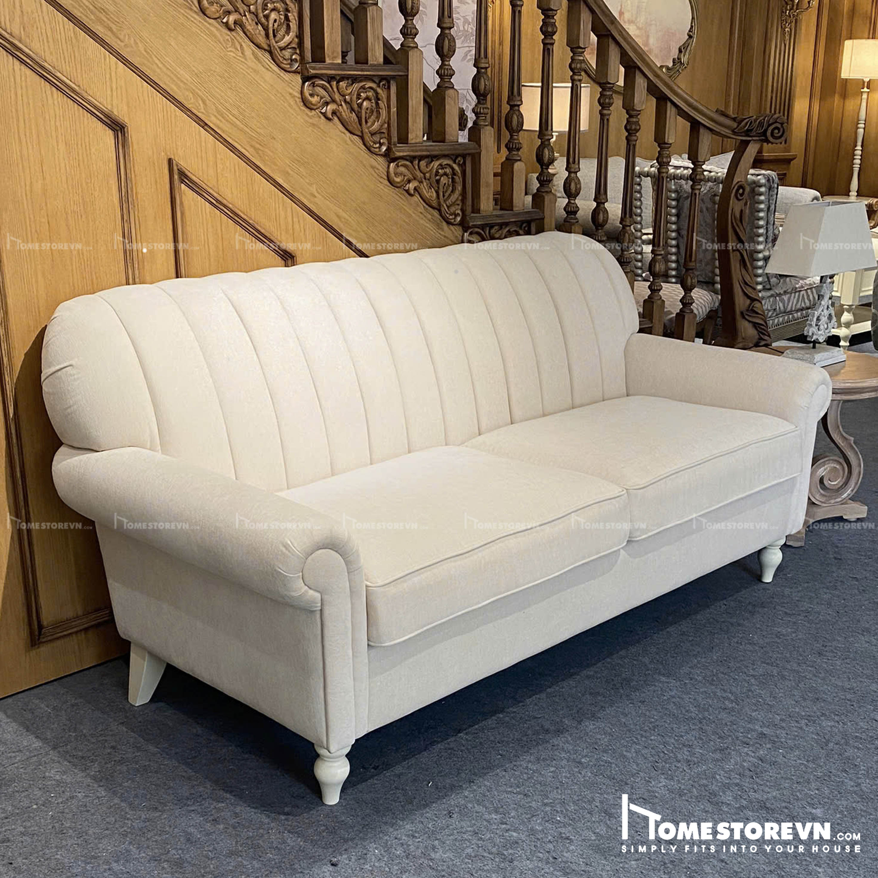 Sofa tay cuộn lưng múi dài 1m8 - SF21