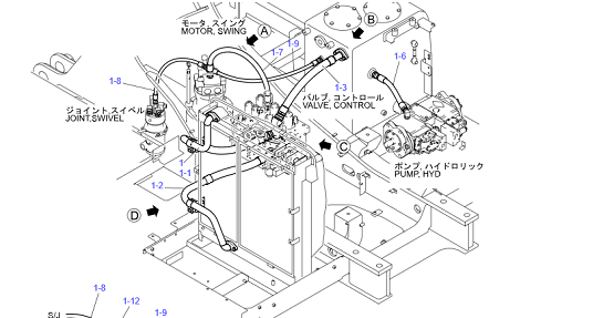 Sơ Đồ Hệ Thống Thủy Lực Máy Xúc Đào Kobelco