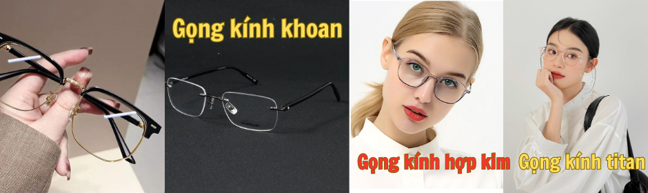 Kính titan Hợp kim Gọng kính khoan