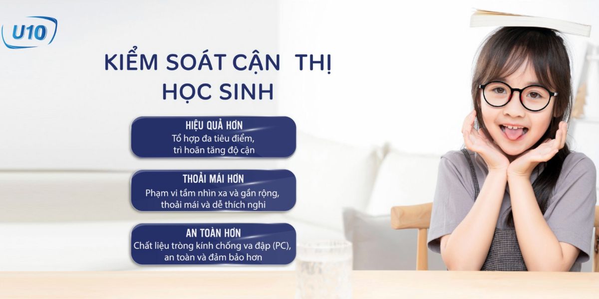 Công Dụng Ưu Việt Của Tròng Kính Chemi U10 - kiểm soát cận thị học sinh