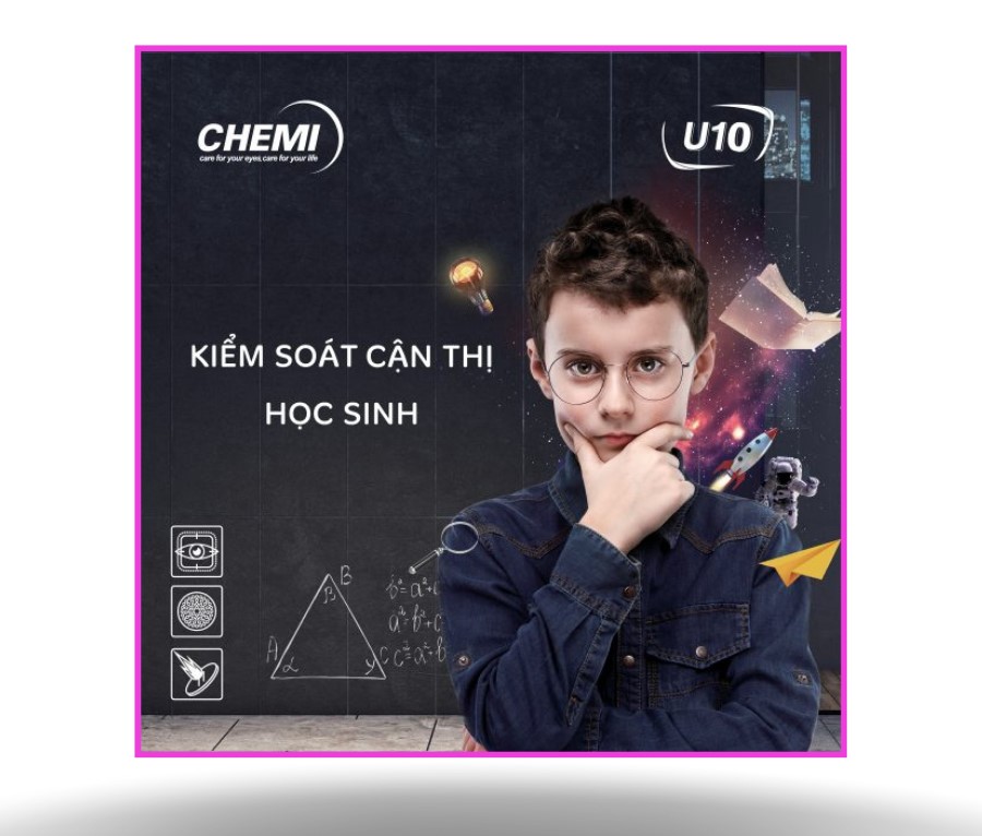 Tròng Kính Chemi U10 – Kiểm soát cận thị học sinh