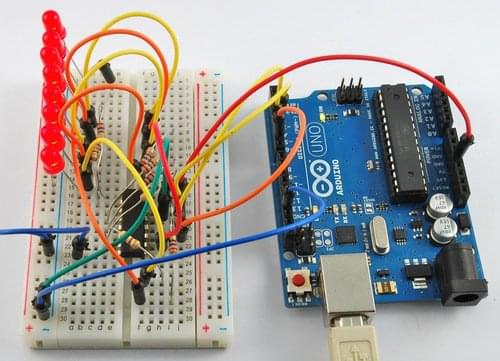 breadboad và arduino