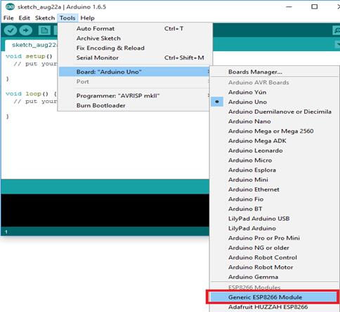 lập trình esp8266 bằng arduino IDE