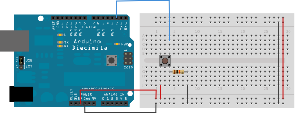 lập trình nút nhấn bằng arduino