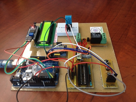sơ đồ nối dây của arduino và dht11