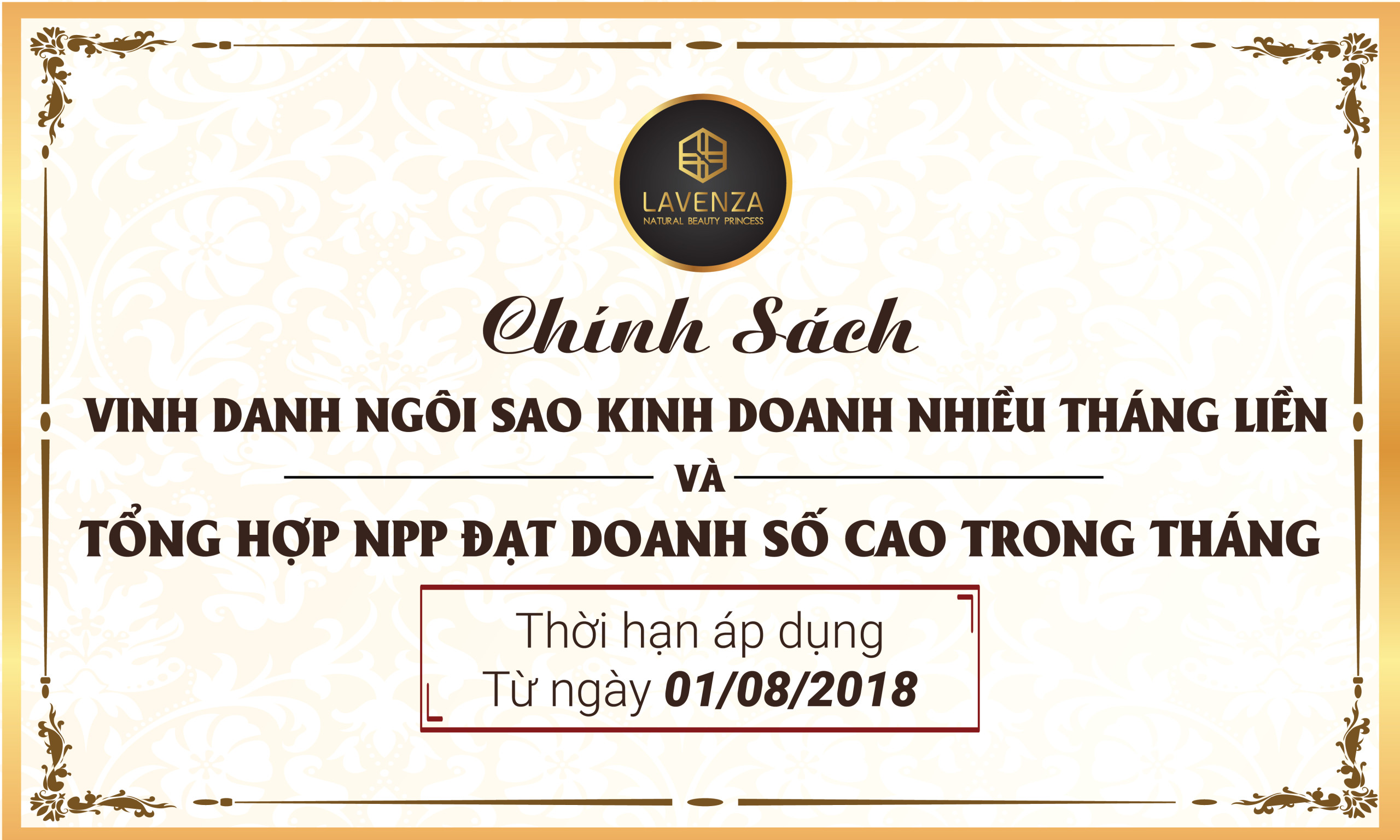 Bổ sung chính sách khen thưởng hệ thống công ty Lavenza