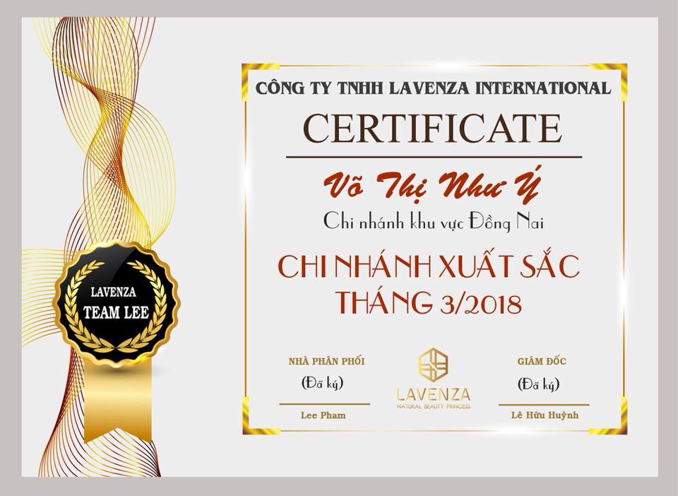 Đại Lý khu Vực Xuất Sắc Quý 1 Năm 2018