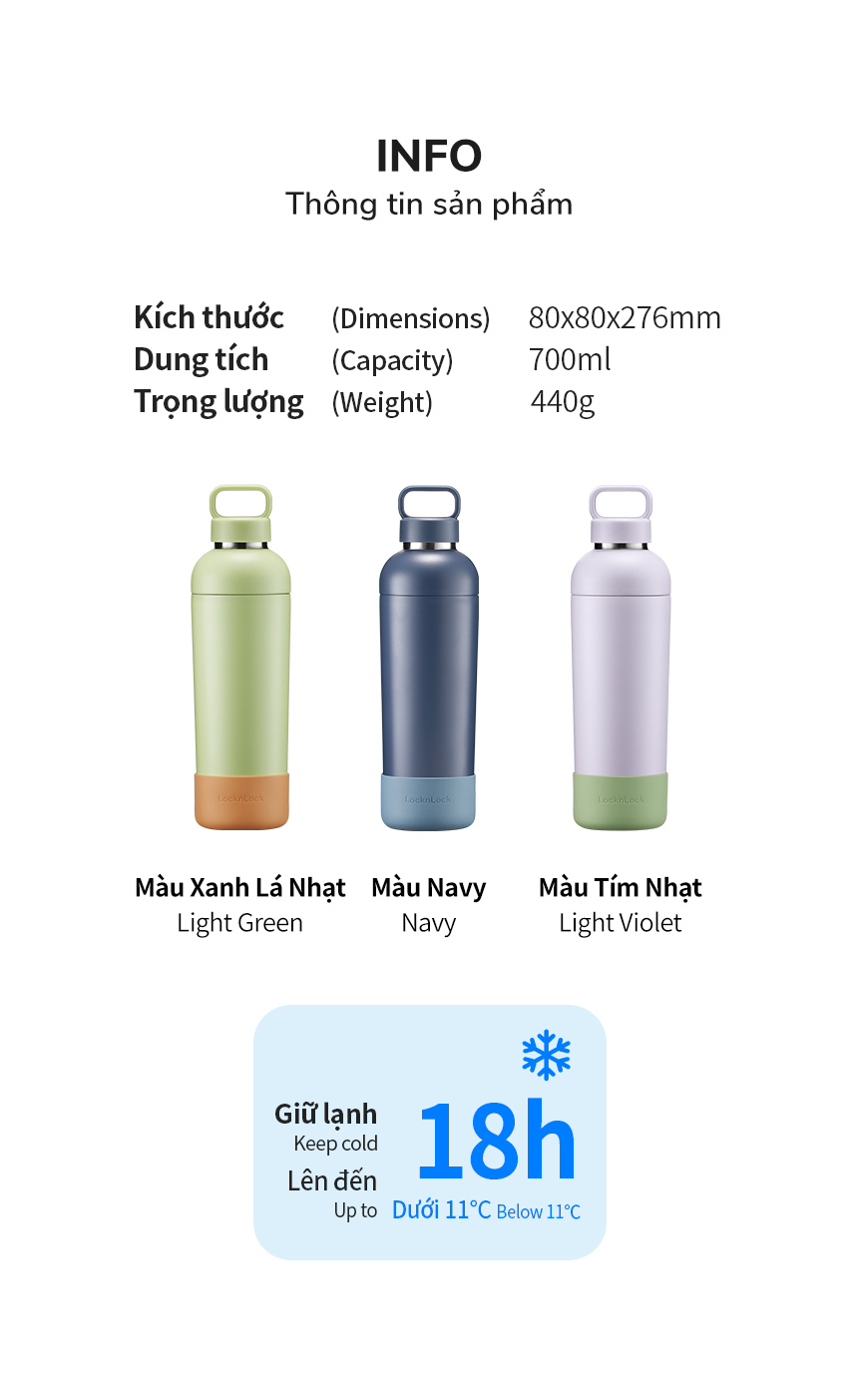 Bình giữ lạnh LocknLock Balance Fit Tumbler LHC4400