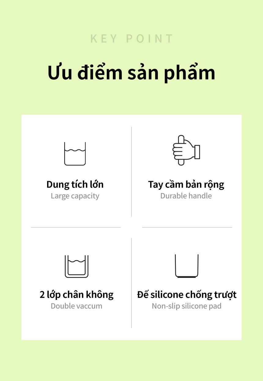 Ly giữ nhiệt LocknLock Balance Grip Tumbler LHC4397 inox 304 900ml