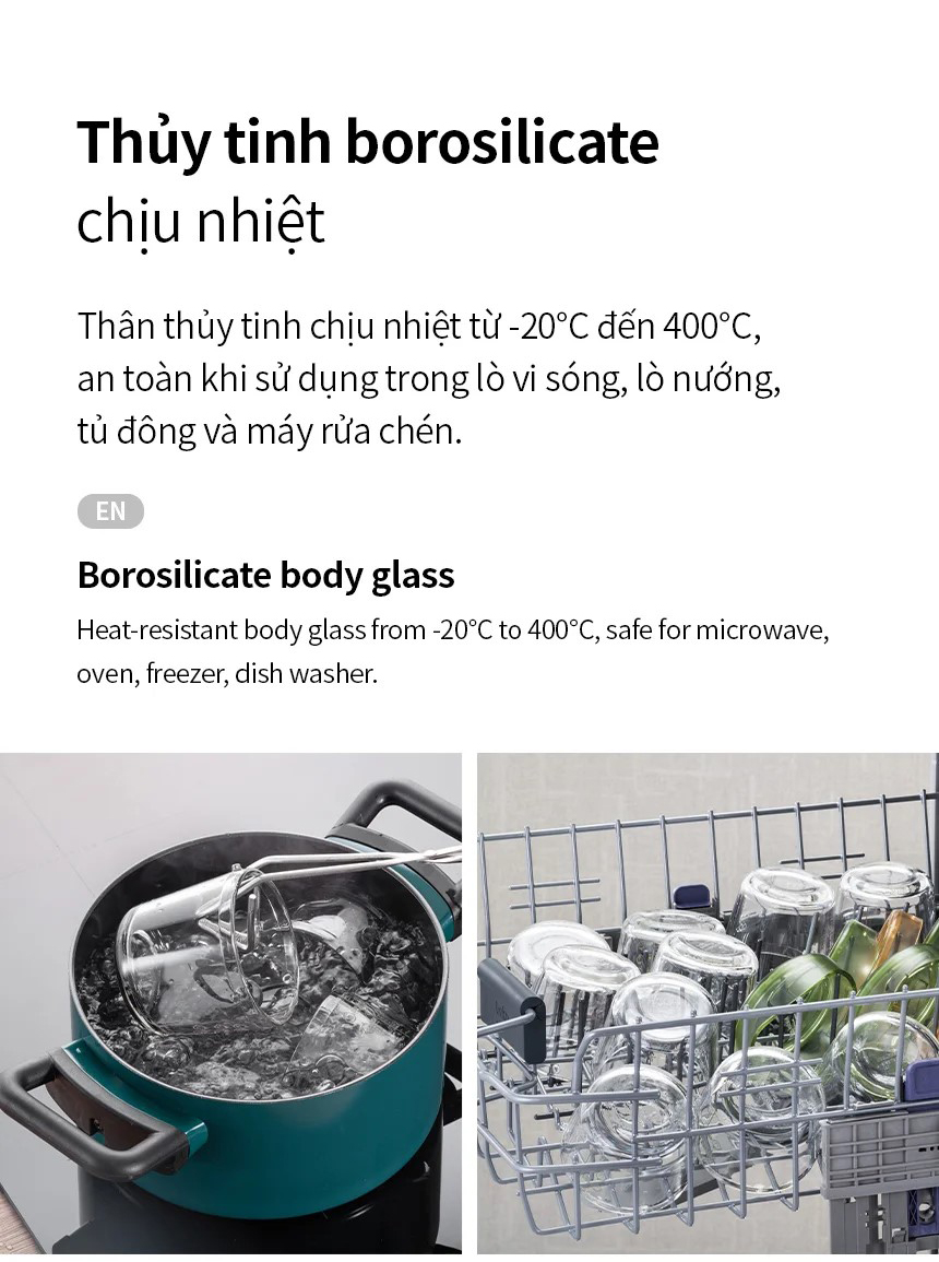 Hộp Thủy Tinh LocknLock đựng thức ăn cho bé 215ml*3 - LLG540S3GRN