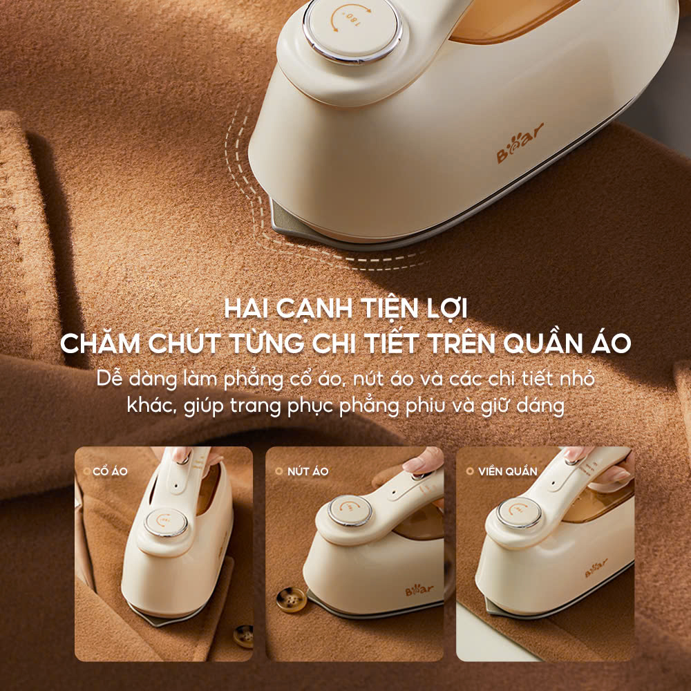 Bàn là / bàn ủi hơi nước cầm tay Bear IR-4H15H áp suất cao phun hơi mạnh mẽ
