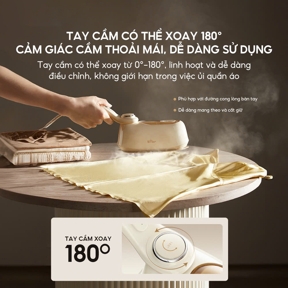 Bàn là / bàn ủi hơi nước cầm tay Bear IR-4H15H áp suất cao phun hơi mạnh mẽ