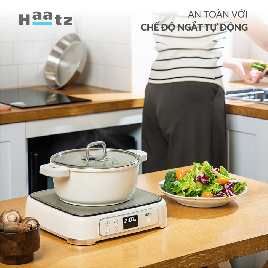 Bếp từ đơn HAATZ công suất 2100W nhỏ gọn thời trang