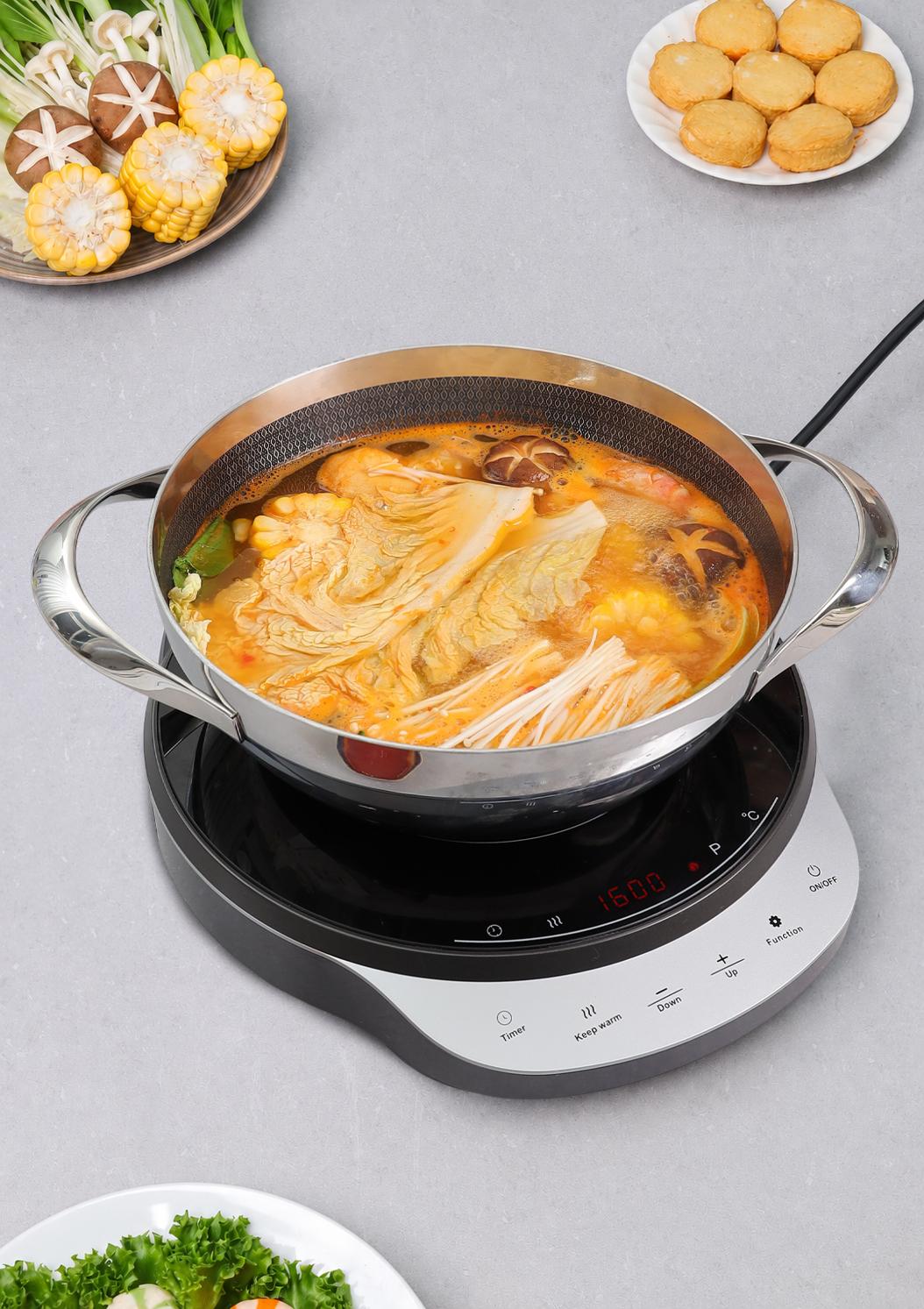 Bếp từ đơn lõi đồng Kaiyo dáng tròn model KIH-426 công suất 1800W
