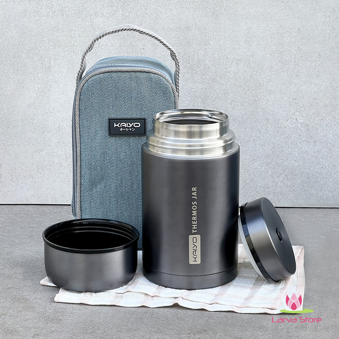 Bình Ủ Inox 304 Kaiyo 1000ml