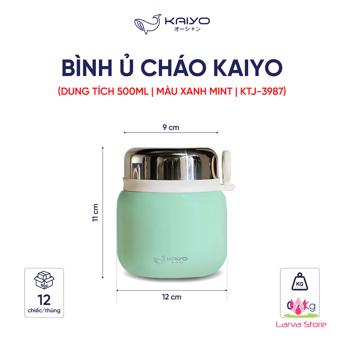Binh u Kaiyo inox 316 500ml