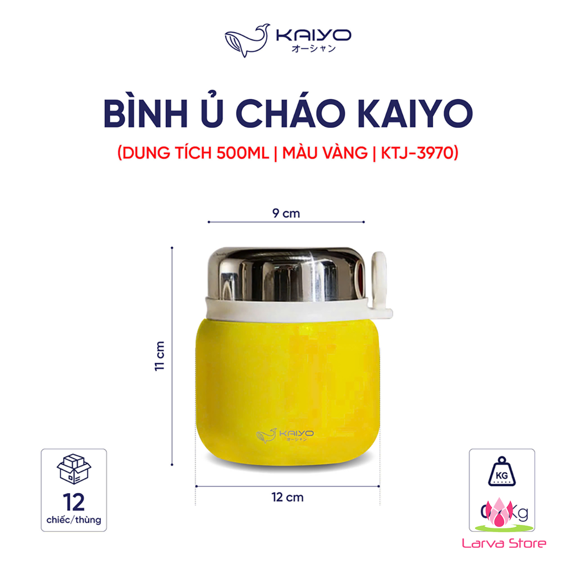 Binh u Kaiyo inox 316 500ml
