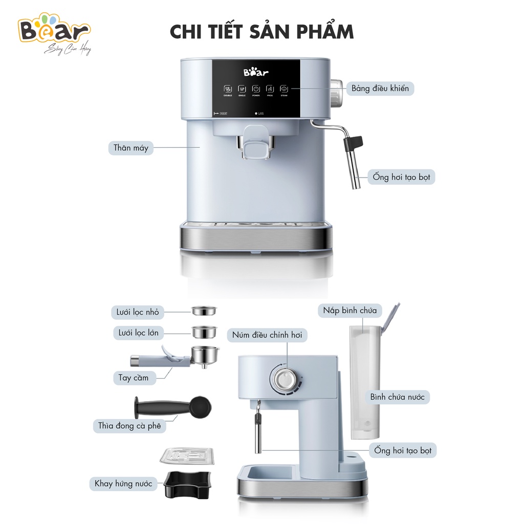 may pha ca phe Bear CF- B15V1