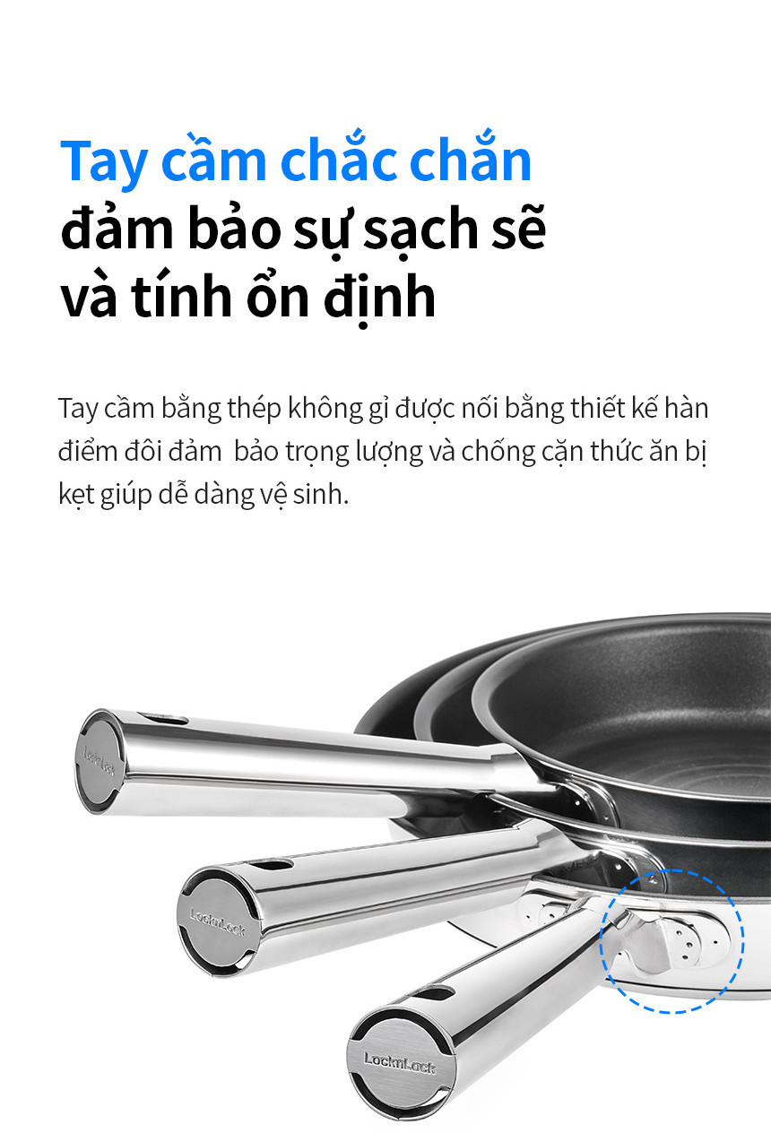 Chảo inox 304 suit STS LocknLock