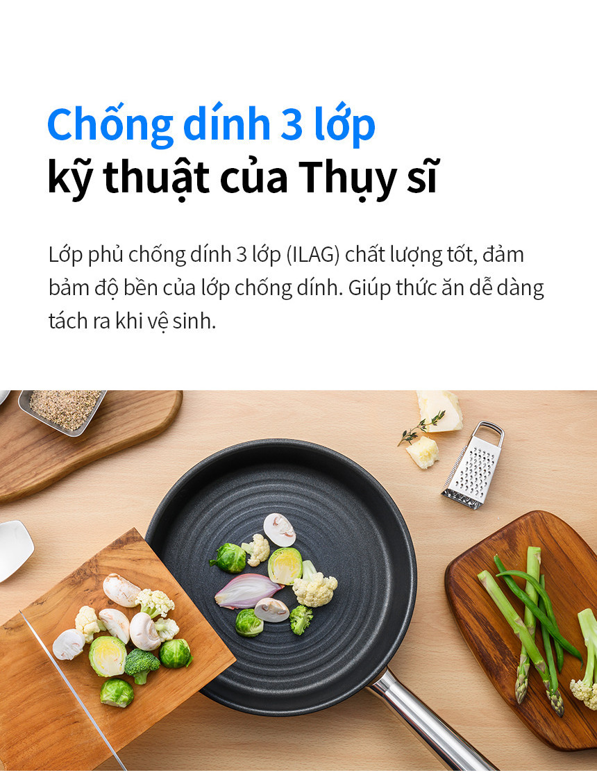 Chảo inox 304 suit STS LocknLock