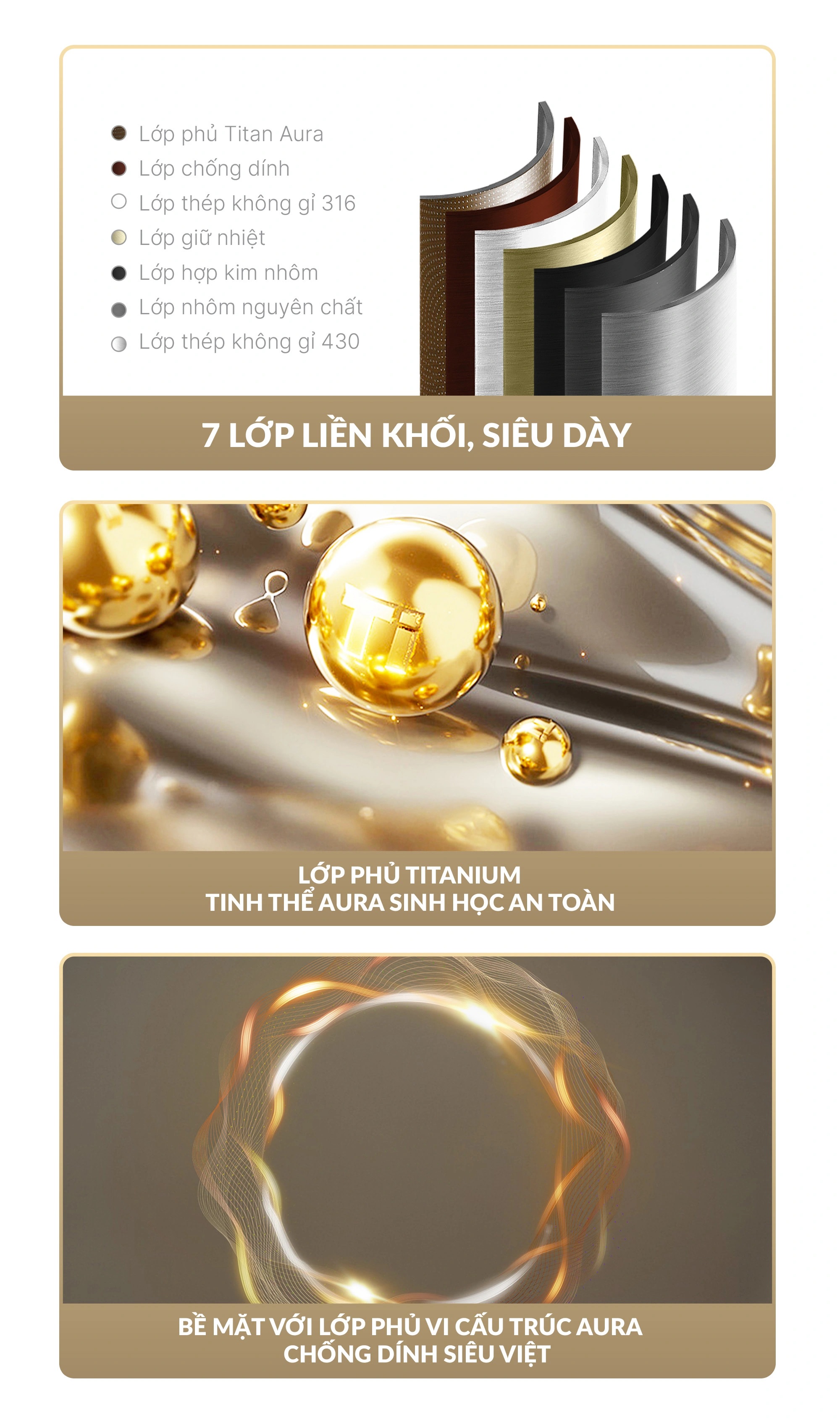 Chảo siêu chống dính Haatz Titanium Aura size 28cm cạn lòng