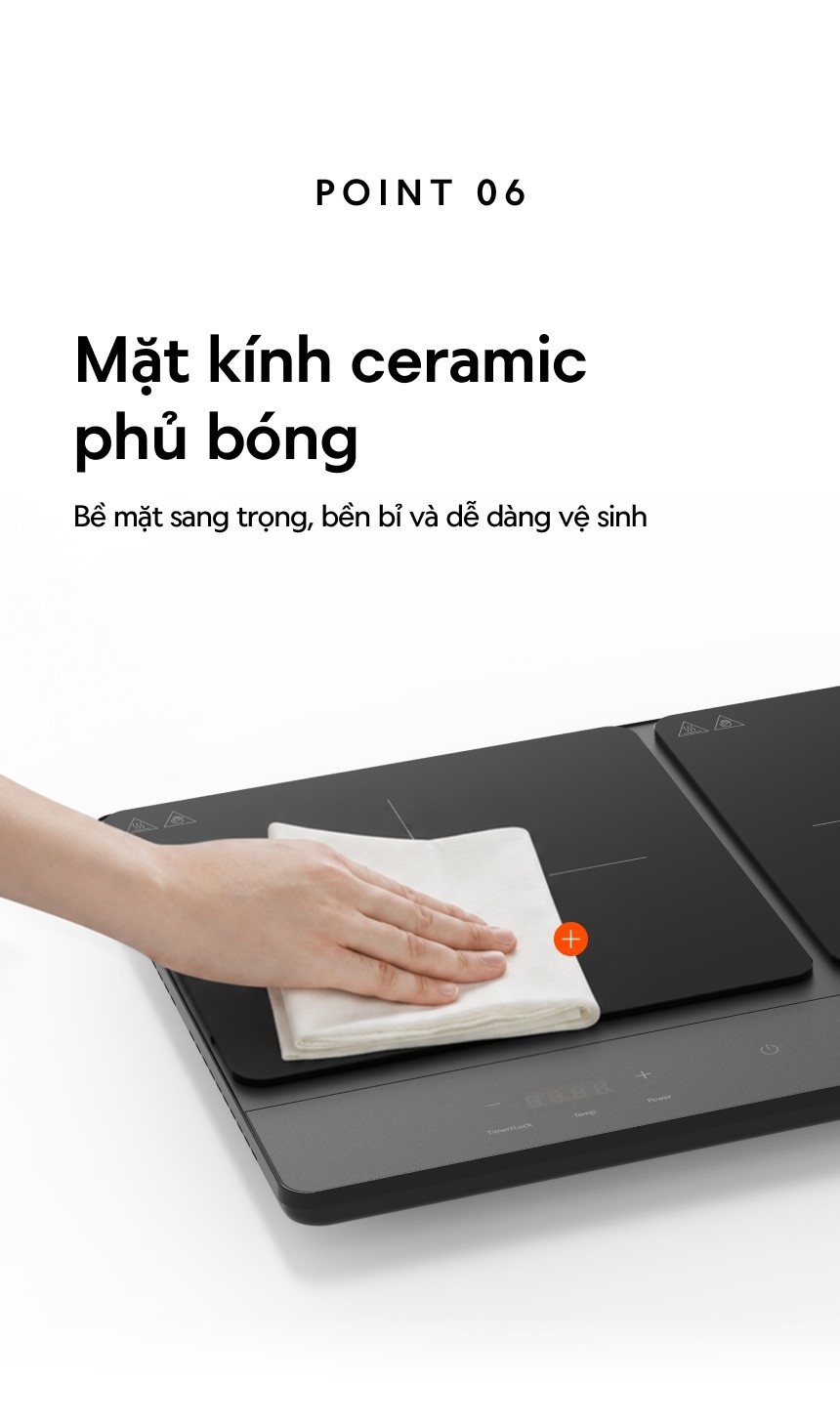 Bếp Điện Từ Đôi Locknlock Dual Induction Cooktop EJI347BLK