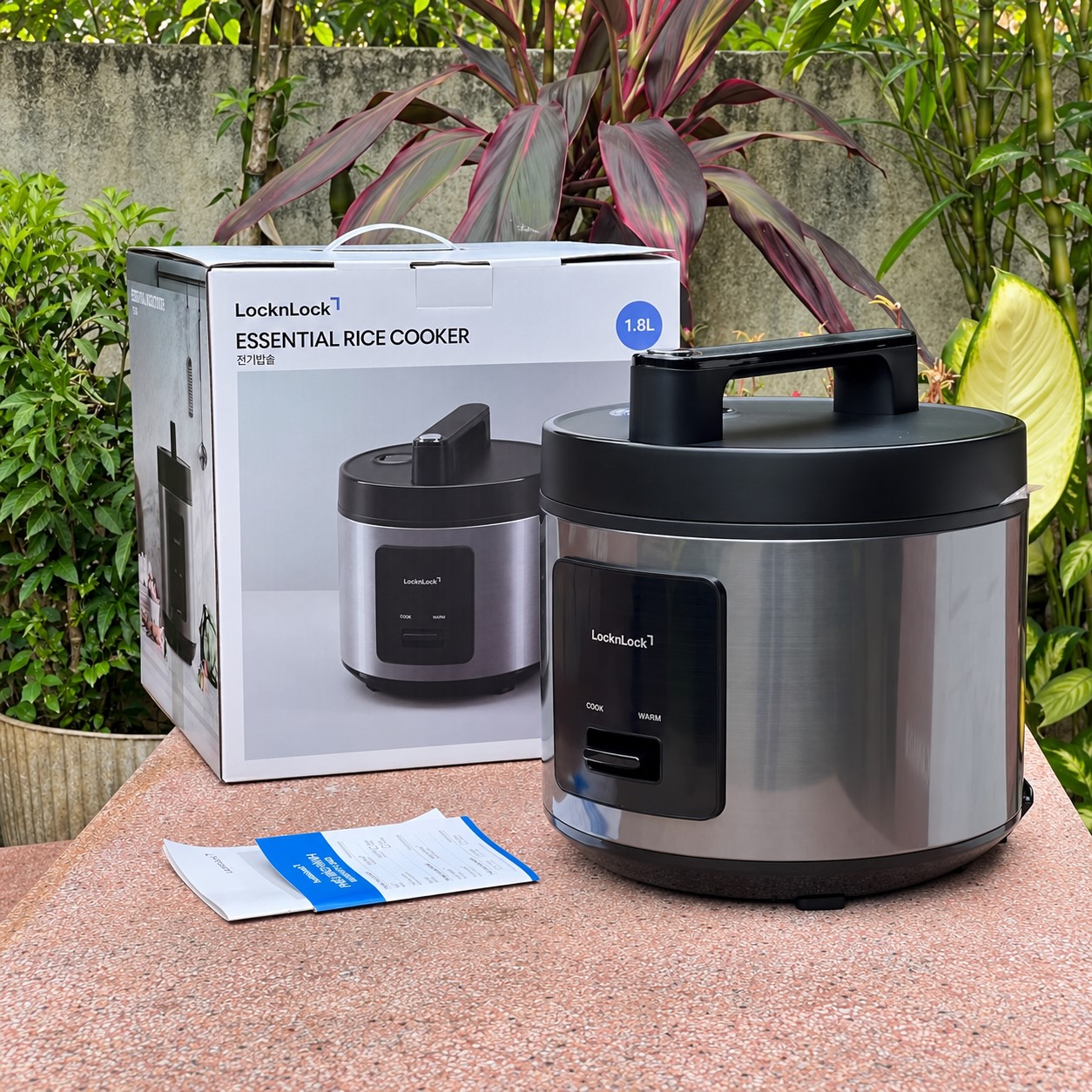Nồi cơm điện LocknLock Essential Rice Cooker EJR452BLK