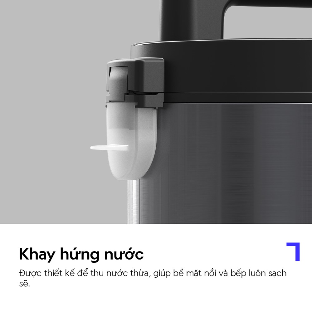 Nồi cơm điện LocknLock Essential Rice Cooker EJR452BLK