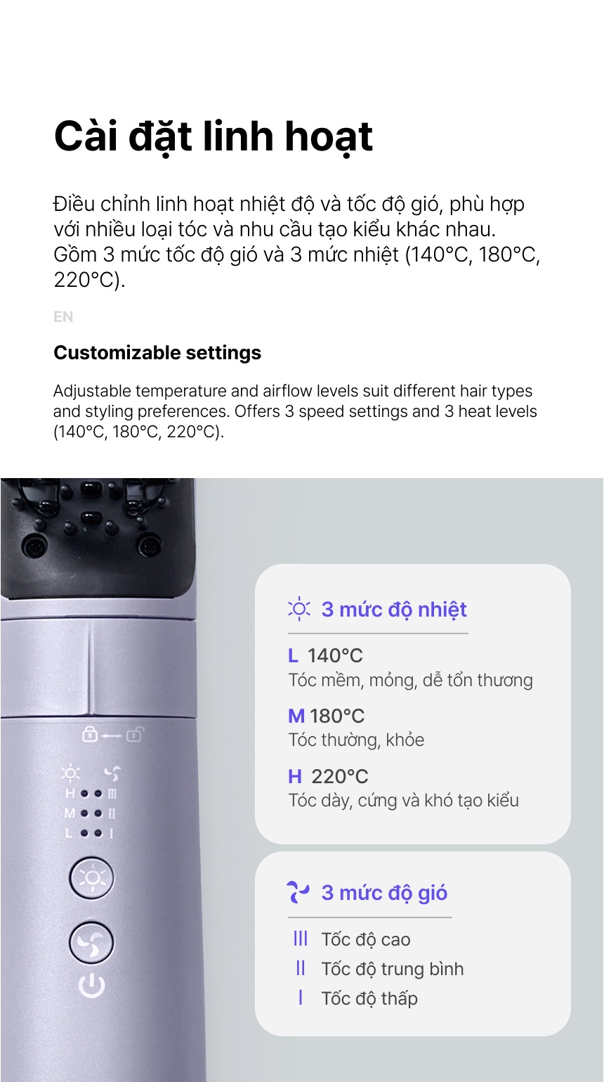 Máy tạo kiểu tóc LocknLock ENA236PUP 