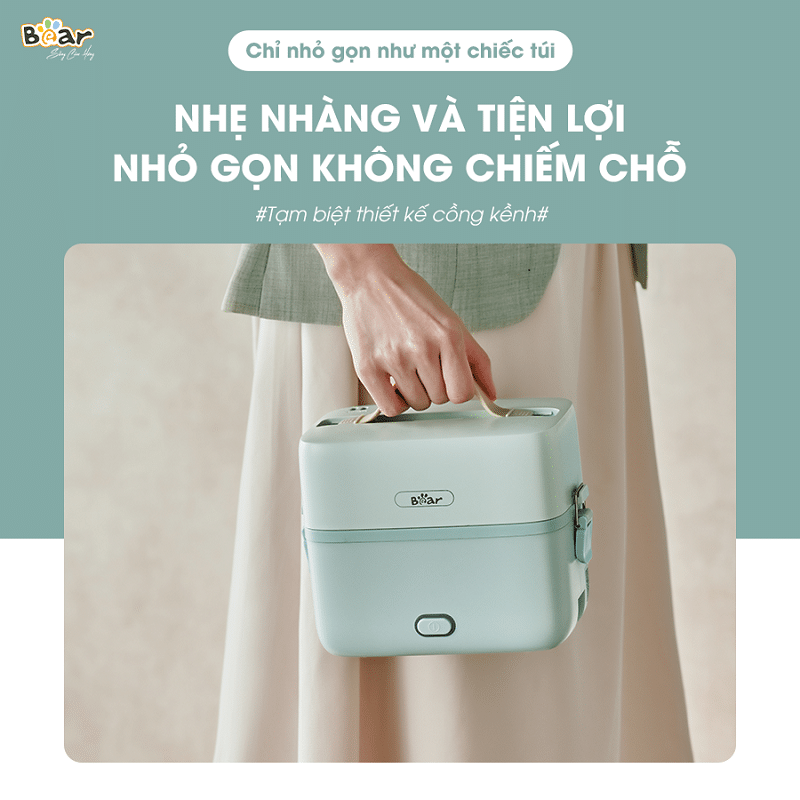 Hộp Cơm Điện Bear SB-HC12L 1.2 Lít