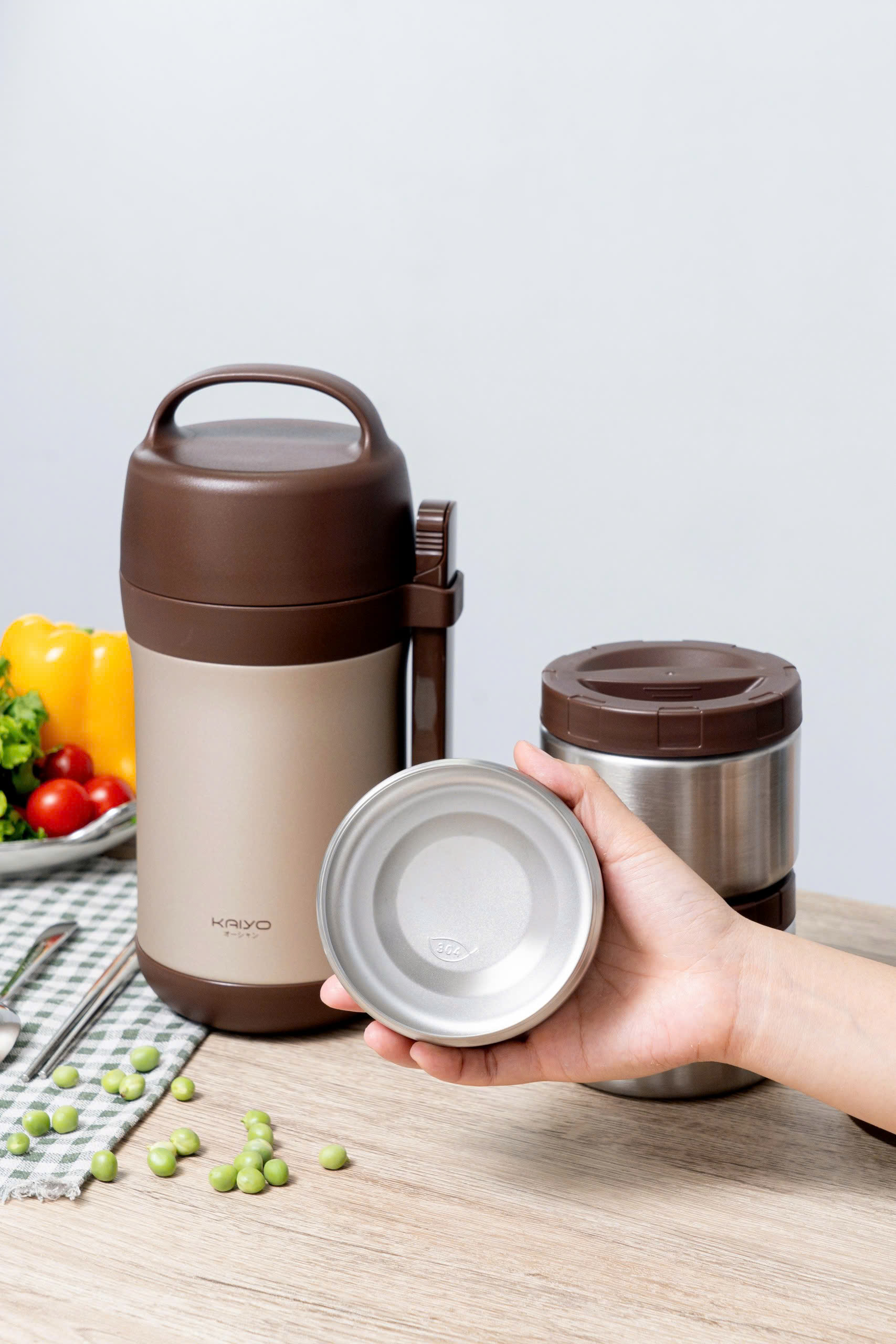 Bộ hộp cơm giữ nhiệt Kaiyo 1600ml