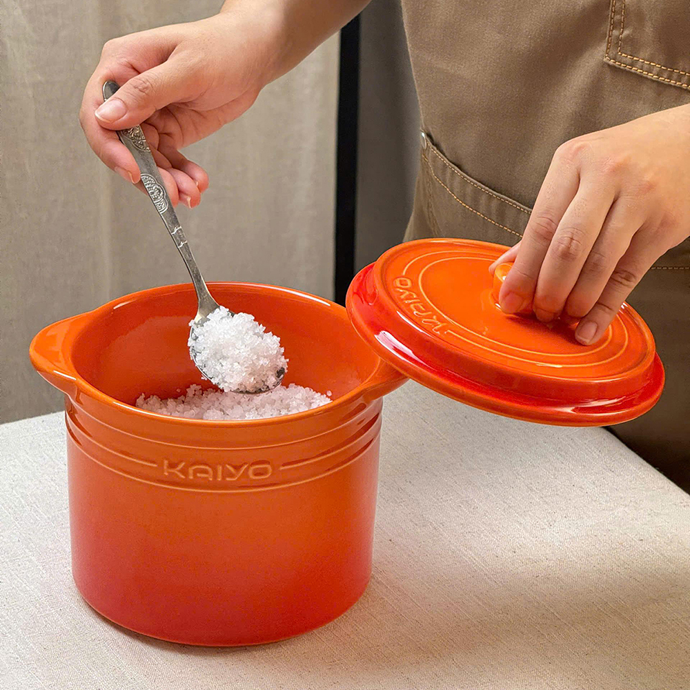 Hũ gốm sứ muối dưa cà Rainbow Kaiyo dung tích 2 lít