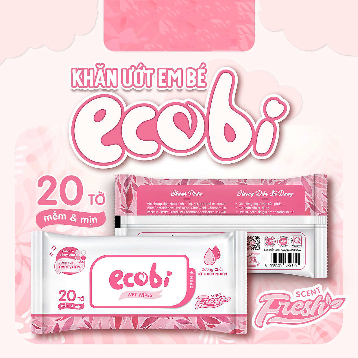 khan uot cho be Ecobi Ecowipes