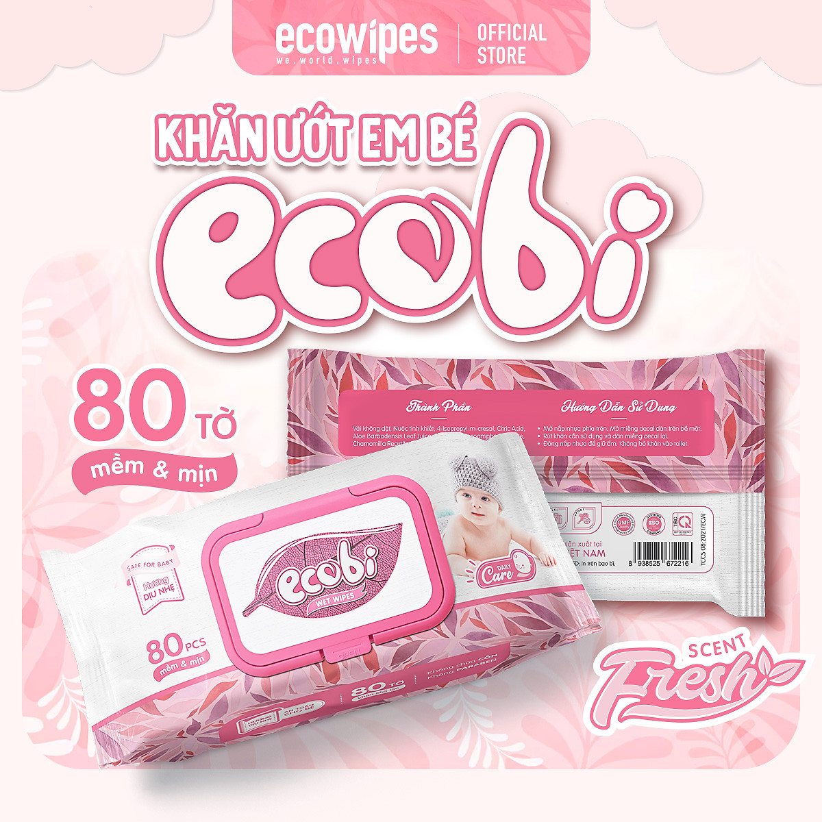 khan uot cho be ecobi ecowipes