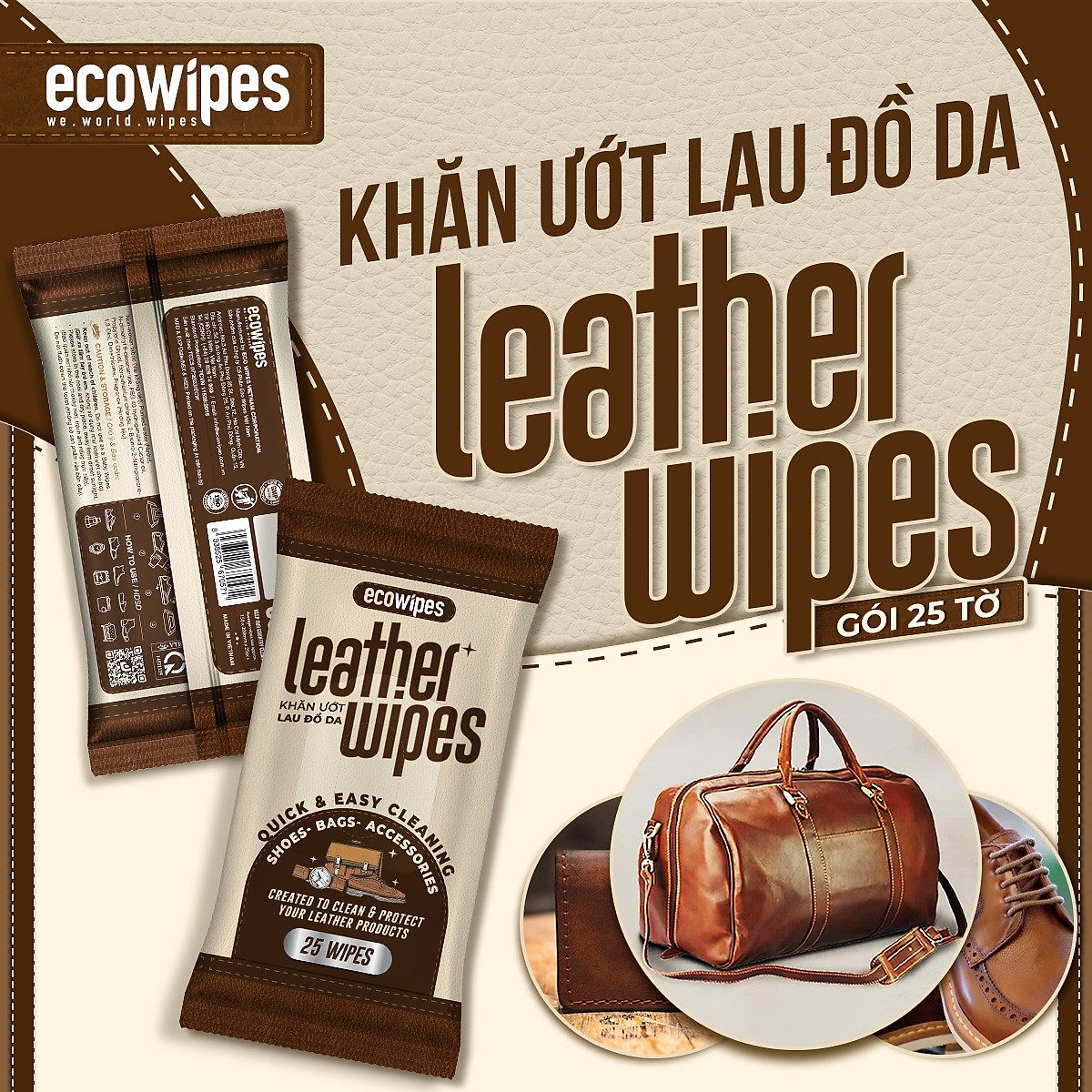 Khan giay uot lau do da Ecowipes