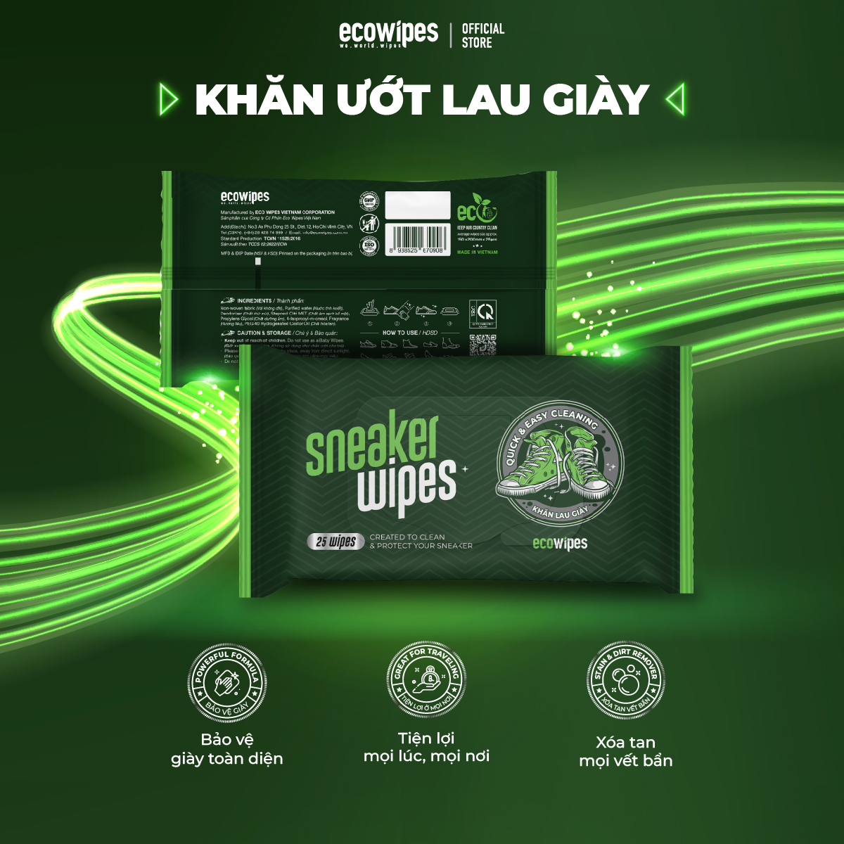 khan uot lau giay Ecowipes