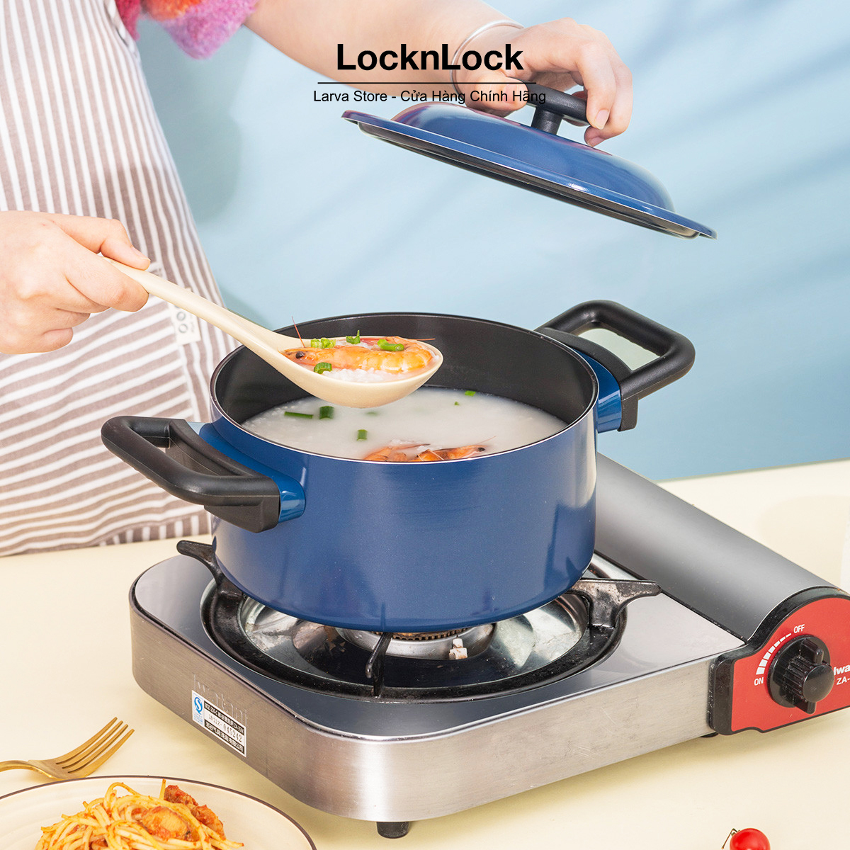 Nồi Decore Lock&Lock Lòng Phủ Ceramic Chống Dính LDE1202IH 20cm