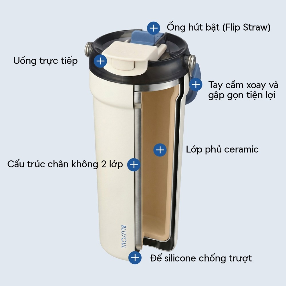 LocknLock Blissoul Cafe Ceramic Tumbler LHC4440