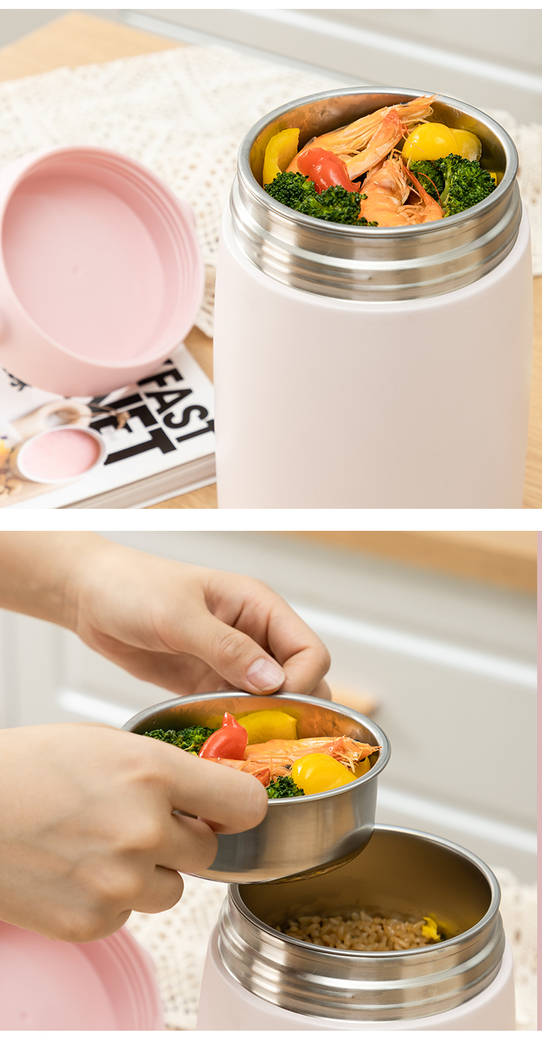 Bình giữ nhiệt đựng thức ăn LocknLock inox 304 Mushroom LHC8049 1.6L