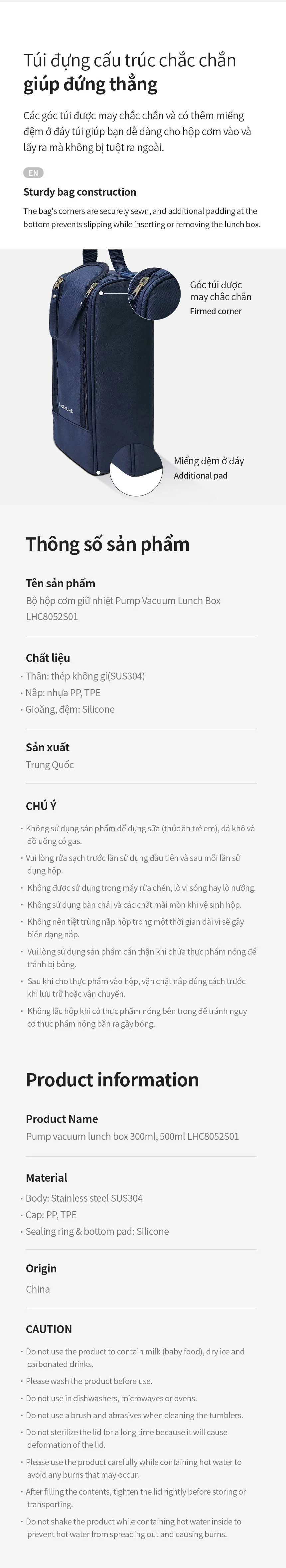 Bộ hộp cơm LocknLock LHC8052S01