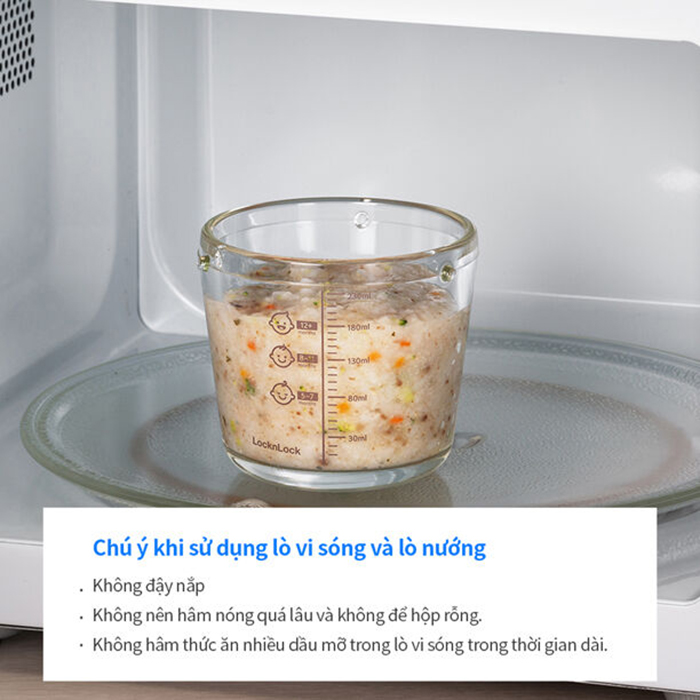 Hộp Thủy Tinh LocknLock đựng thức ăn cho bé 215ml*3 - LLG540S3GRN