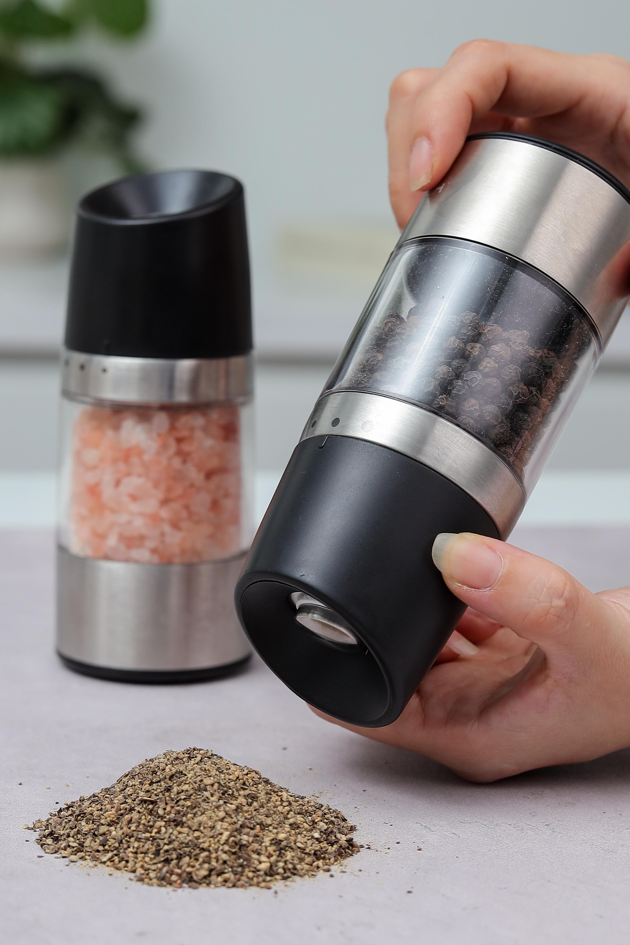 Dụng cụ xay tiêu lưỡi sứ KAIYO mã KPG-6179 với 4 mức điều chỉnh độ thô mịn linh hoạt