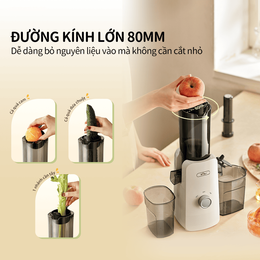 Máy ép chậm Bear SJ-4H01T