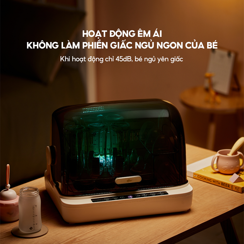 Máy tiệt trùng bằng UV & sấy khô bình sữa Bear SB-MTT20 18 Lít 