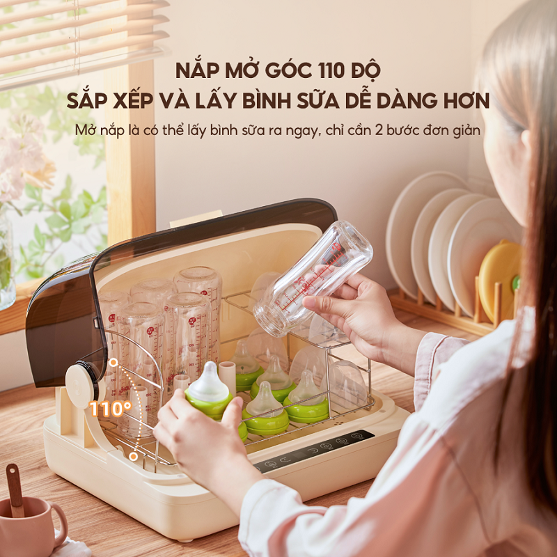 Máy tiệt trùng bằng UV & sấy khô bình sữa Bear SB-MTT20 18 Lít 