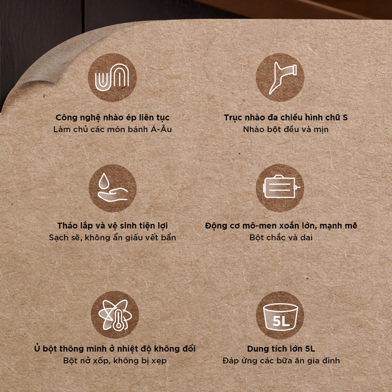 Máy trộn bột Bear 5L SM-5H50Z68